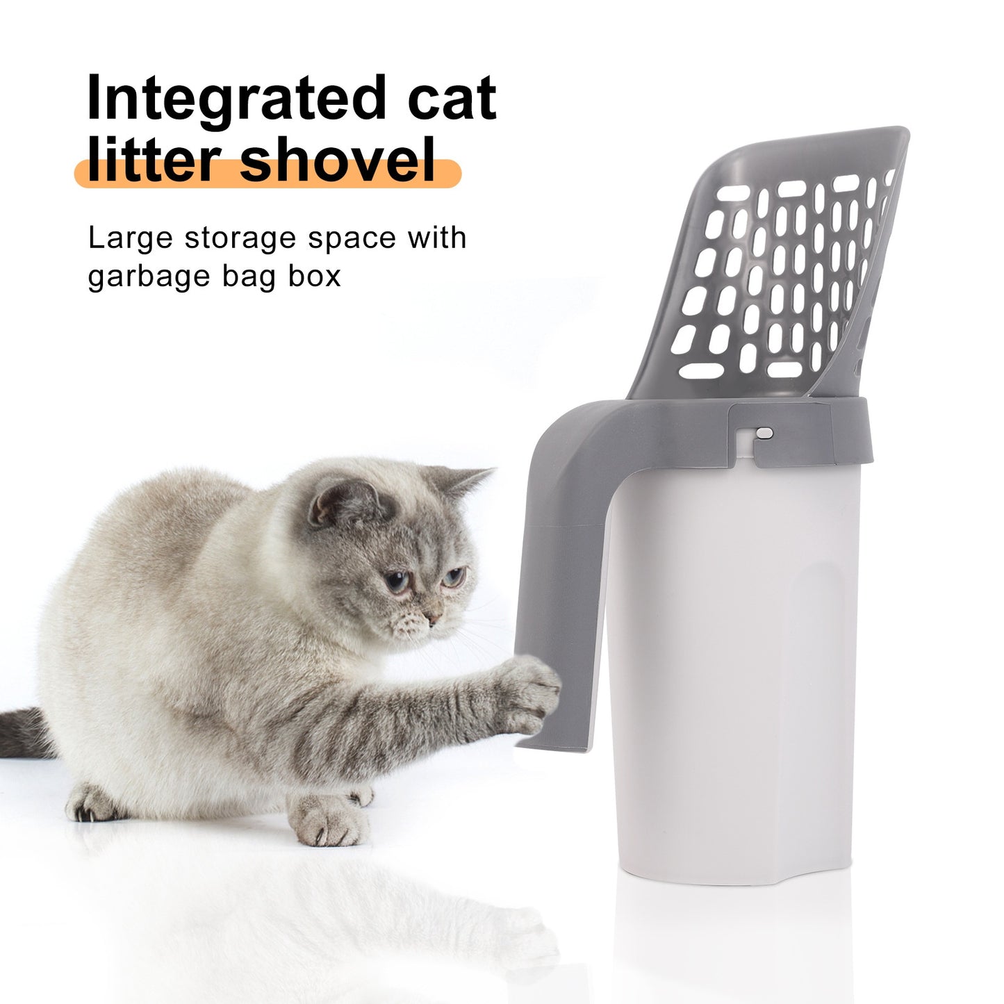 Pala Recogedora Portátil para Arena de Gato