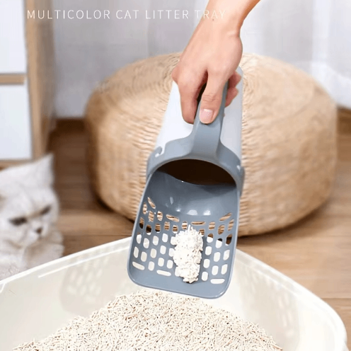 Pala Recogedora Portátil para Arena de Gato