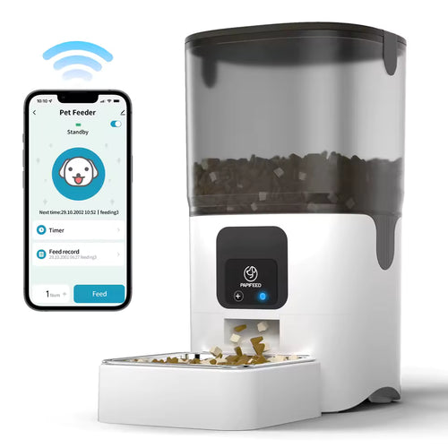 Alimentador Automático con Videocámara para Mascotas