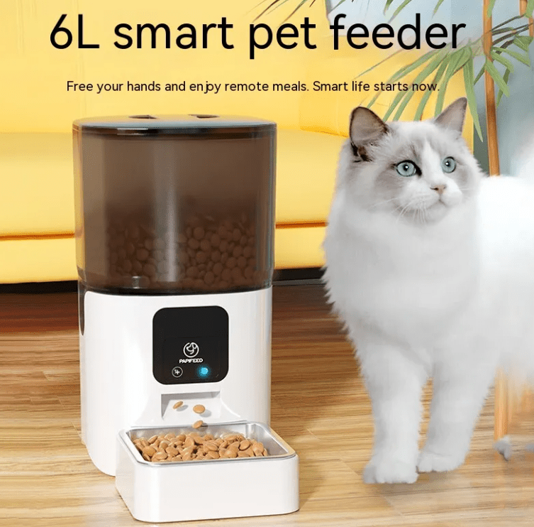 Alimentador Automático con Videocámara para Mascotas - Domova