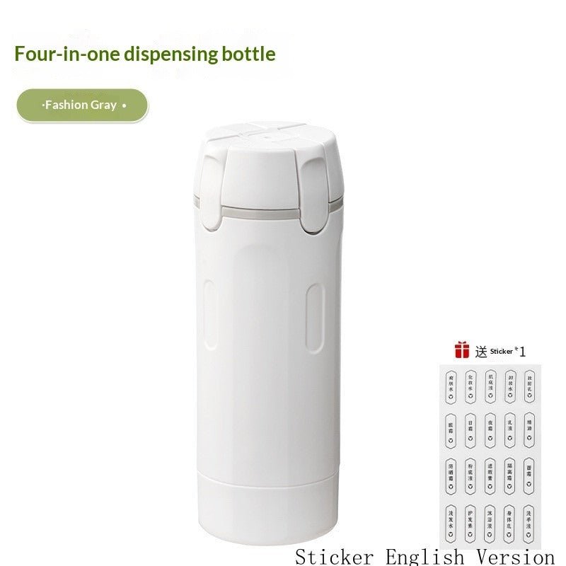 Botella Dispensadora 4 en 1 para Viaje - Domova