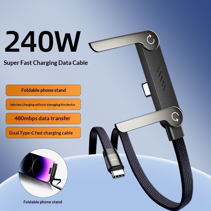 Cable Soporte Tipo - C para Teléfono de Carga Rápida de 240W - Domova