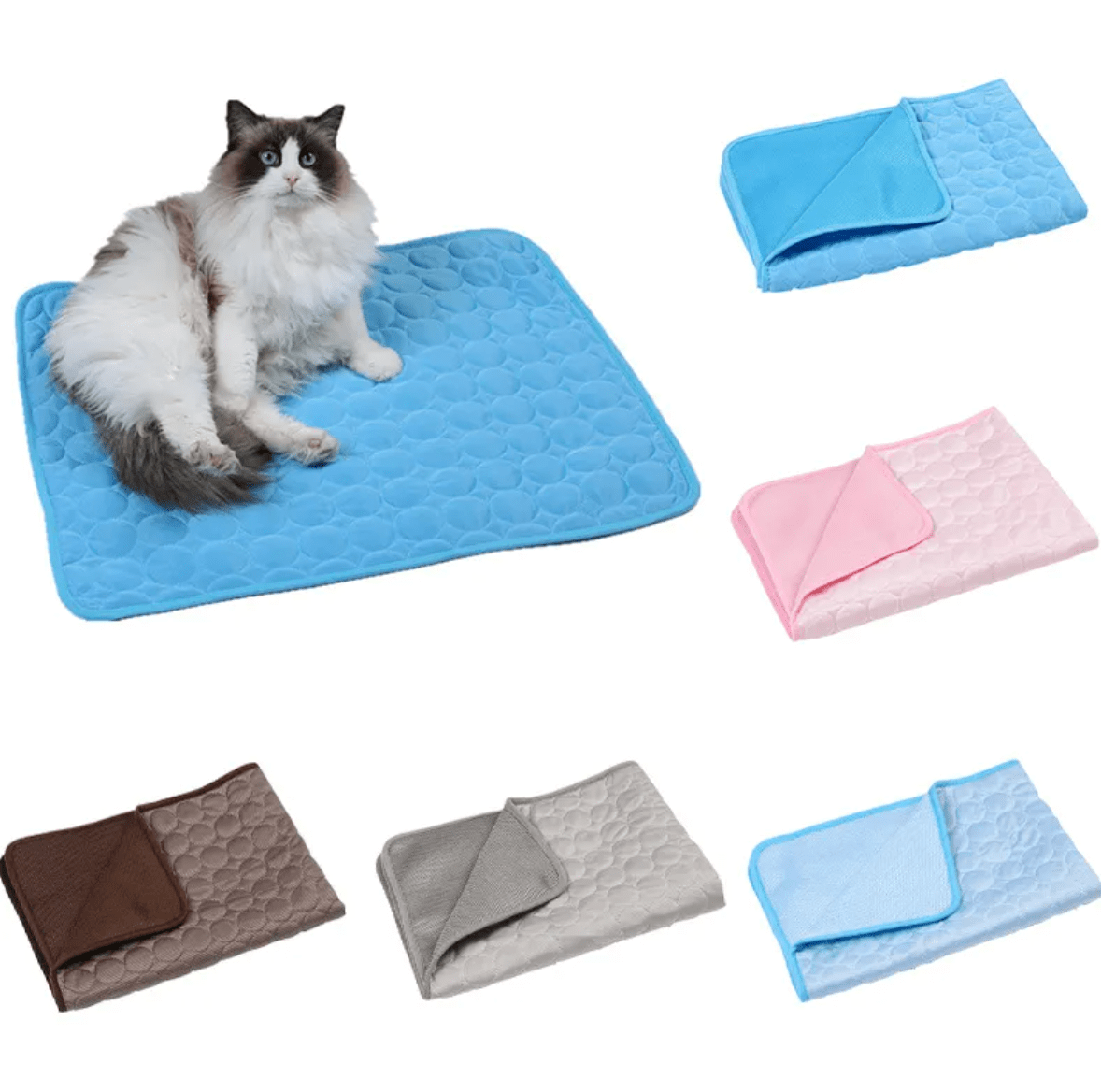 Cama de Seda Helada Refrescante para Mascotas - Domova