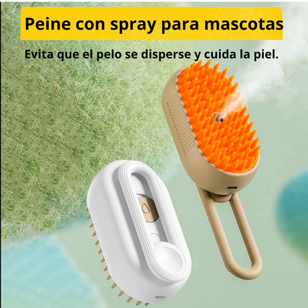 Cepillo de Masaje con Pulverizador para Mascotas - Domova