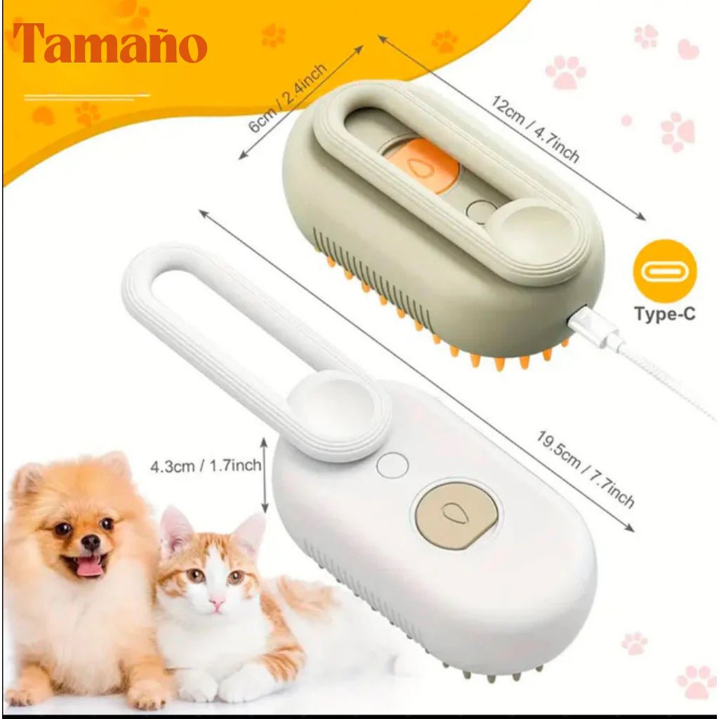 Cepillo de Masaje con Pulverizador para Mascotas - Domova