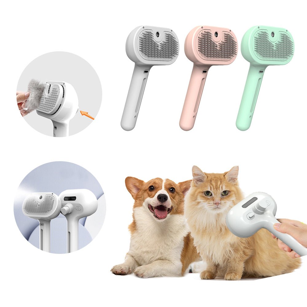 Cepillo de Púas con Humidificador para Mascotas - Domova
