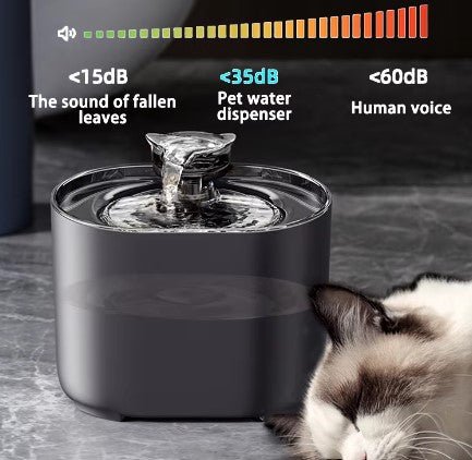 Fuente de Agua Automática con Sensor de Movimiento para Mascotas - Domova