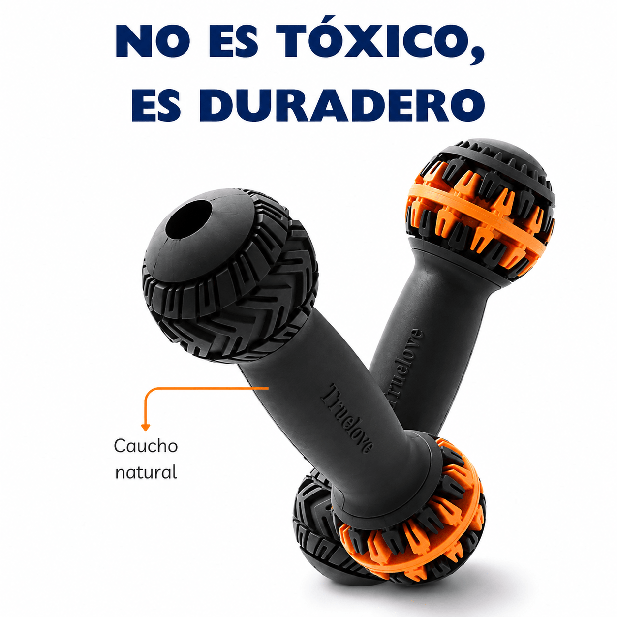 Juguete Hueso de Caucho Masticable para Mascotas - Domova