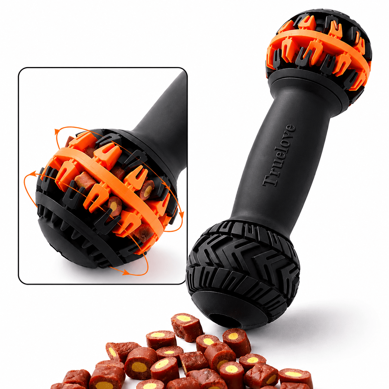 Juguete Hueso de Caucho Masticable para Mascotas - Domova