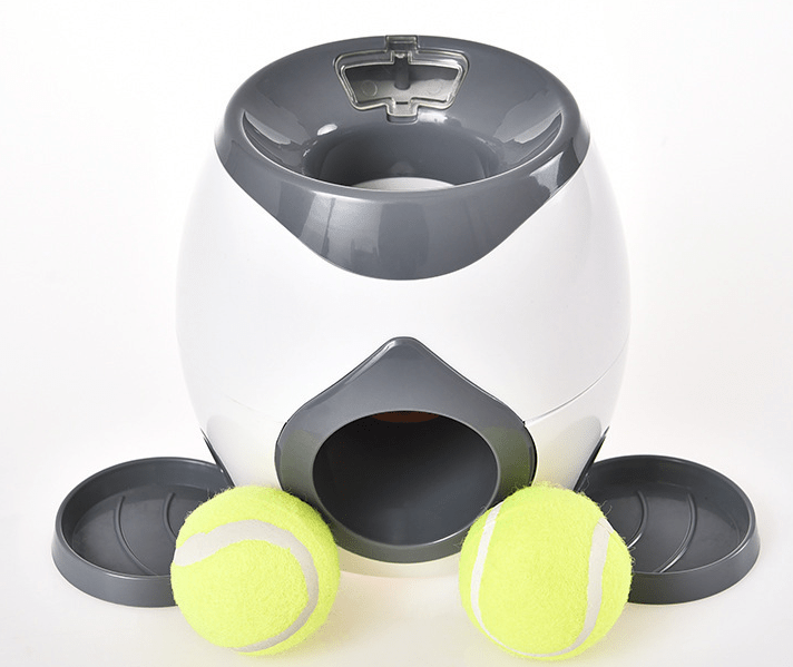 Juguete Interactivo para Mascotas con Dispensador de Pelotas de Tenis para Perros - Domova