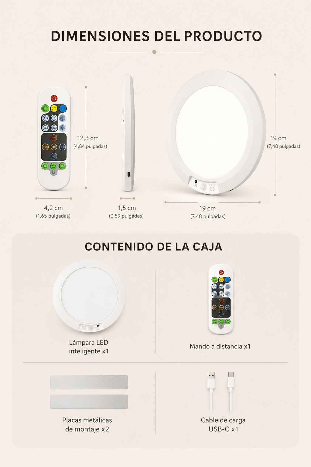 Lámpara LED con sensor | sin cables, sin instalación. - Domova