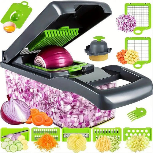 Mandolina cortadora de Verduras Multifuncional con Contenedor - Domova